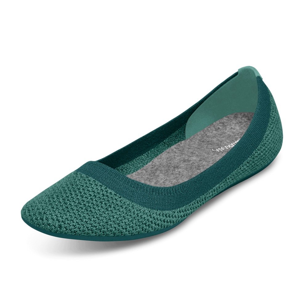 Allbirds Women's Tree Breezers - Flats Green - VWT549012